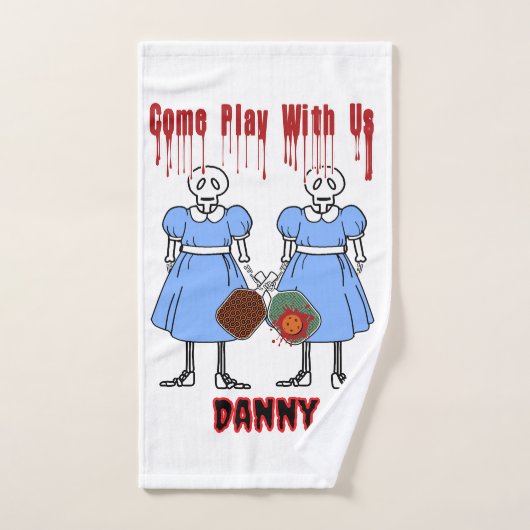 Pickleball Horror Twins Come Play with Us  Handtuch (Handtuch)