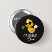 Pickleball Huhn Lustiges Pickleball Button (Vorne & Hinten)