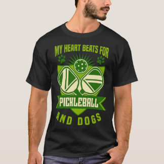 Pickleball Hund Mein Herz schlägt für Pickleball T-Shirt