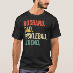 Pickleball Husband Vater Legend Vintag Vaterschaft T-Shirt