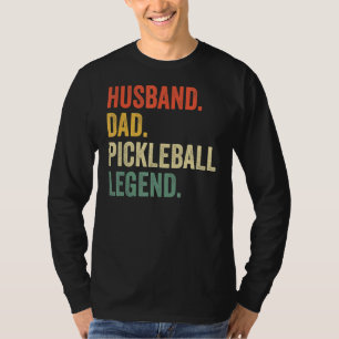Pickleball Husband Vater Legend Vintag Vaterschaft T-Shirt
