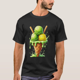 Pickleball Ice Cream Cone T-Shirt