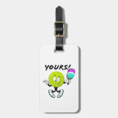 Pickleball: Ihr Gepäckanhänger (Vorderseite vertikal)