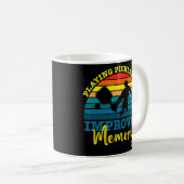 Pickleball im Retro-Modus verbessert das Memory-Pi Kaffeetasse (VorderseiteRechts)