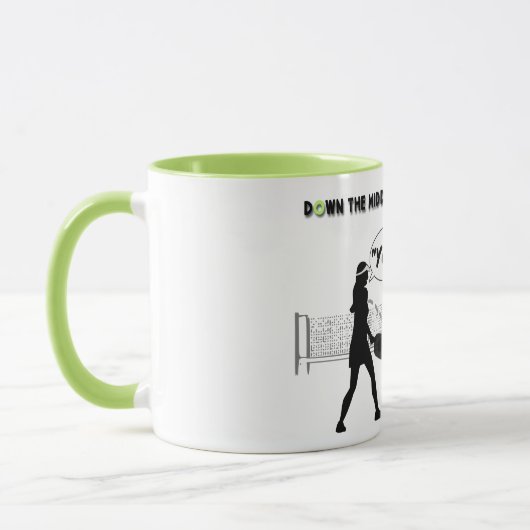 Pickleball: In der Mitte löst das Rätsel Tasse (Links)