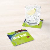 Pickleball individualisieren Pickle Ball Spaß Rechteckiger Pappuntersetzer (Vor Ort)