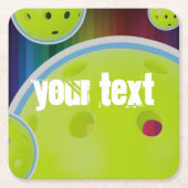 Pickleball individualisieren Pickle Ball Spaß Rechteckiger Pappuntersetzer (Vorderseite)