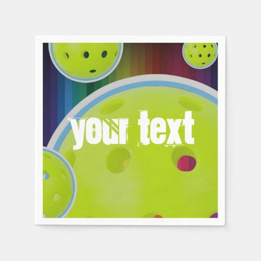 Pickleball individualisieren Pickle Ball Spaß Serviette (Vorderseite)