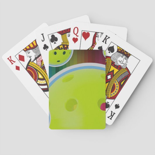 Pickleball individualisieren Pickle Ball Spaß Spielkarten (Rückseite)