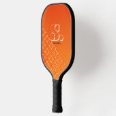 Pickleball individuell angepasstes oranges Muster Schläger (Links)