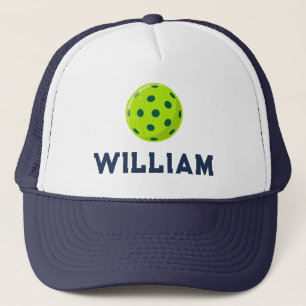Pickleball-Individuelle Name, Text, Monogramm DI Truckerkappe