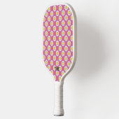Pickleball Initials Pink Yellow White Daisies ihr Schläger (Links)