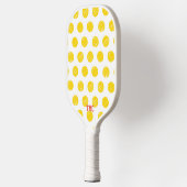 Pickleball Initials Yellow Polka Dot Sports Pickleball Schläger (Links)