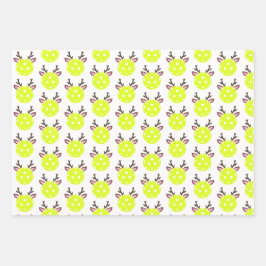 Pickleball Inspiriert Weihnachten Geschenkpapier Set