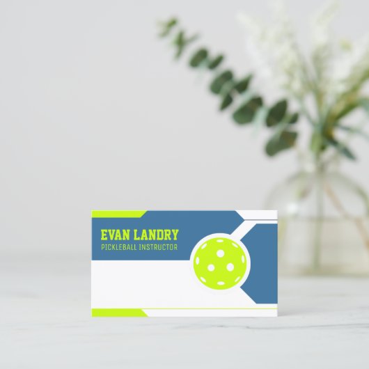 Pickleball Instructor Visitenkarte (Stehend Vorderseite)