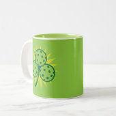 Pickleball is my lucky charm zweifarbige tasse (Vorderseite Links)