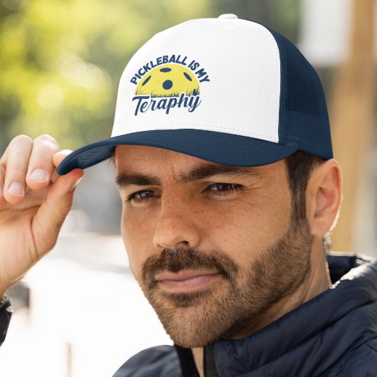 Pickleball is my Therapy funny pickleball Truckerkappe