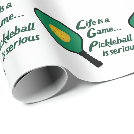 Pickleball ist ernst geschenkpapier (Rolleneckpunkt)