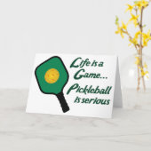 Pickleball ist ernst karte (Gelbe Blume)