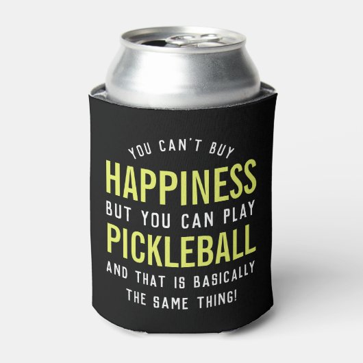 Pickleball ist Glück Funny Pickleball Geschenk Dosenkühler (Kanne Vorderseite)