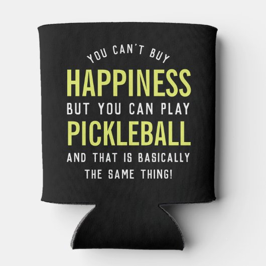 Pickleball ist Glück Funny Pickleball Geschenk Dosenkühler (Rückseite)