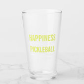 Pickleball ist Glück Funny Pickleball Geschenk Glas (Vorderseite)