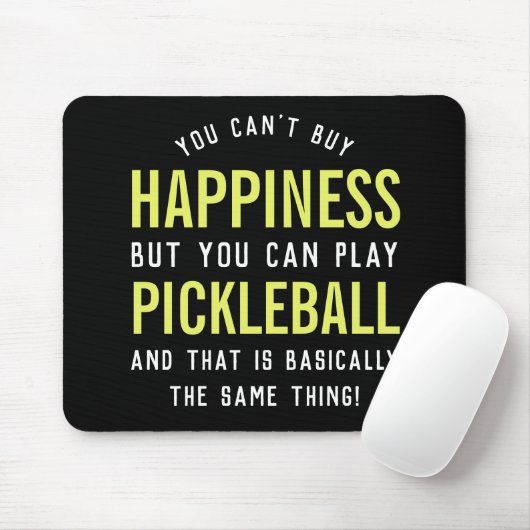 Pickleball ist Glück Funny Pickleball Geschenk Mousepad (Mit Mouse)