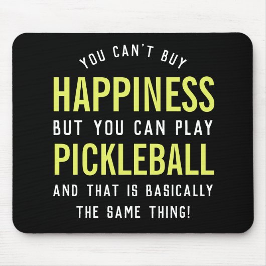 Pickleball ist Glück Funny Pickleball Geschenk Mousepad (Vorne)