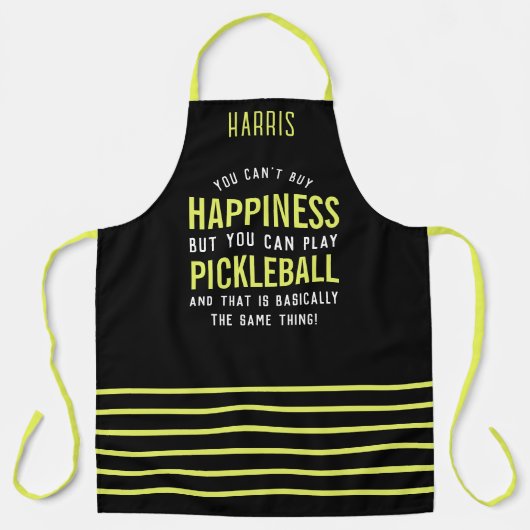 Pickleball ist Glück Funny Pickleball Geschenk Schürze (Vorderseite)