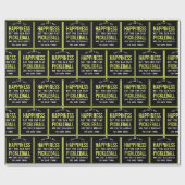 Pickleball ist Glück Funny Pickleball Geschenkpapier (Flach)