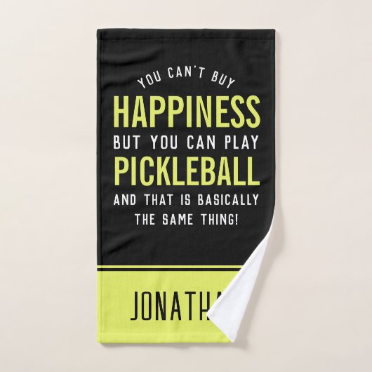 Pickleball ist Glück Funny Pickleball Handtuch (Handtuch)