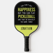 Pickleball ist Glück Funny Pickleball Schläger (Vorderseite)