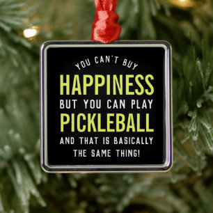 Pickleball ist Glück Lustiges Pickleball-Geschenk Ornament Aus Metall