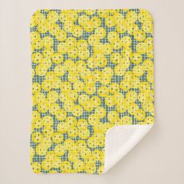 Pickleball ist Leben - Gelb auf Grün Sherpadecke