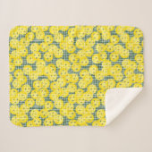 Pickleball ist Leben - Gelb auf Grün Sherpadecke (Vorderseite (Horizontal))