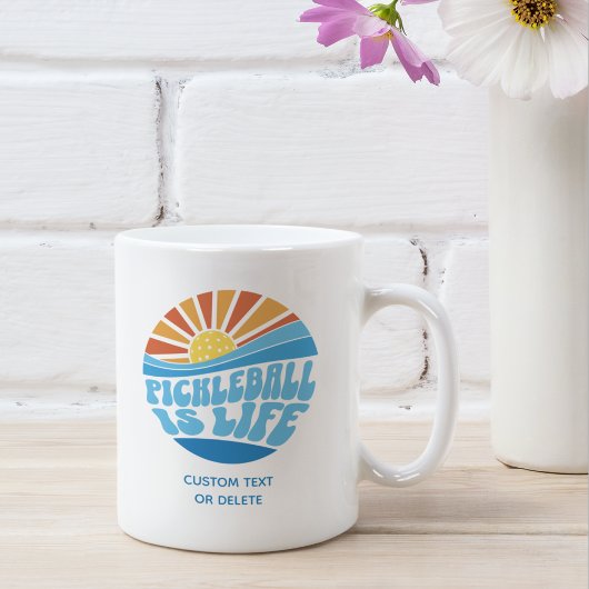Pickleball ist Leben, lustiges Geschenk von Gefall Kaffeetasse