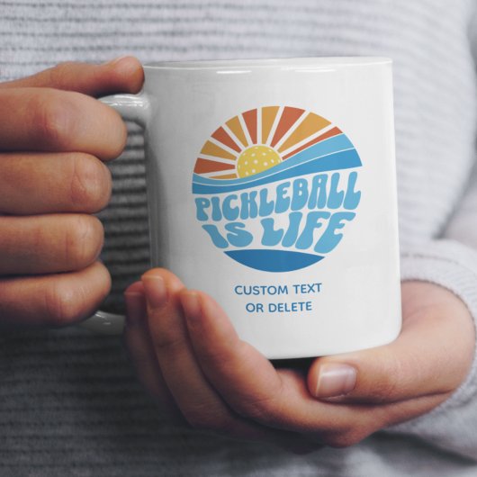 Pickleball ist Leben, lustiges Geschenk von Gefall Kaffeetasse
