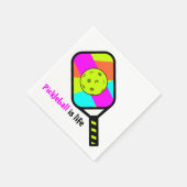 Pickleball ist Leben Papier Serviette (Ecke)