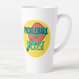 Pickleball ist mein glücklicher Ort Humor Milchtasse
