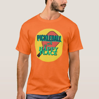 Pickleball ist mein glücklicher Ort Humor T-Shirt