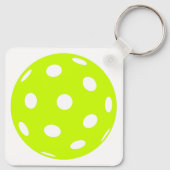 Pickleball ist mein glücklicher Platz Schlüsselanhänger (Rückseite)