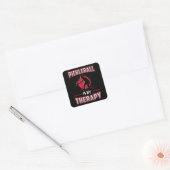 Pickleball ist mein Heilpaddel-Pickleball-Spieler Quadratischer Aufkleber (Umschlag)