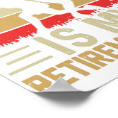 Pickleball ist mein Rentenplan Funny Pickleball Poster (Ecke)