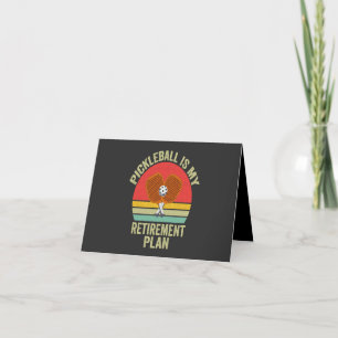 Pickleball ist mein Rentenplan Funny Vintager Vate Dankeskarte