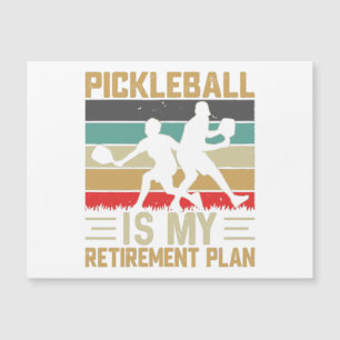 Pickleball ist mein Rentenplan Lustiges Pickleball Magnetkarte