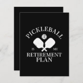 pickleball ist meine Pflanze in Rente Begleitkarte (Vorne/Hinten)