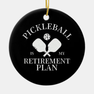 pickleball ist meine Pflanze in Rente Keramik Ornament