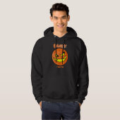 Pickleball Jack o'Lantern Orange & Black Halloween Hoodie (Vorne ganz)