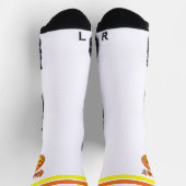 Pickleball Jack O'Lantern Zerschmettere es Hallowe Socken (Oben)