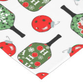Pickleball Joshire Party Red Green Santa Kurzer Tischläufer (Ecke)